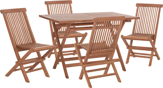 Set Dining Pentru Exterior Eris 5 Piese Natur
