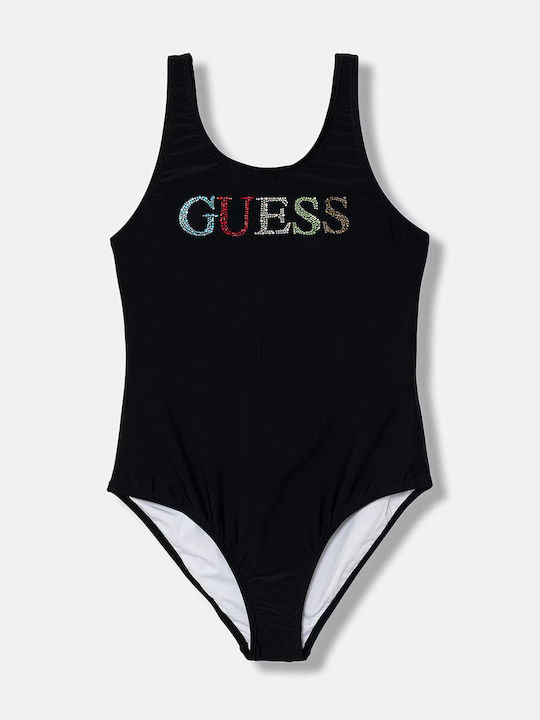 Guess Costum de Baie Întreg pentru Copii Jetblack