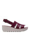 Sommer Damenplattformen Burgundisch FlyP145400001