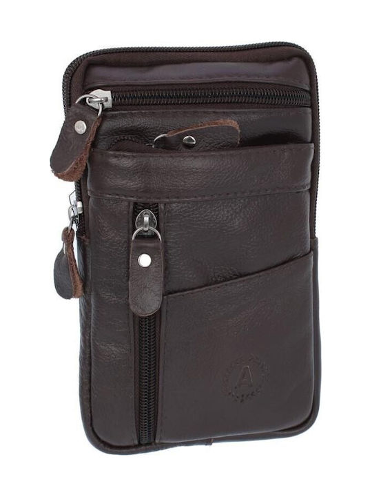 Vero Bags Leather Men's Shoulder / Crossbody Bag Brown