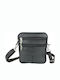 Leather Men's Shoulder / Crossbody Bag Black