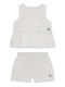 Kids Set with Shorts Summer 2pcs White