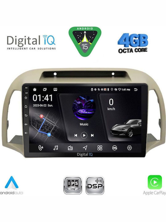 Digital IQ Car Audio System for Nissan Micra 2002-2010 (Bluetooth/USB/WiFi/GPS/Apple CarPlay/Android Auto) with 9" Touch Screen