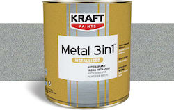 Kraft Боя Лакова Антикорозионна Разтворима 0.75л Сребриста Мат