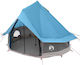 vidaXL Summer Camping Tent Teepee Blue 250x250cm