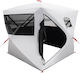 vidaXL Summer Hunting Camping Tent White 143x14...