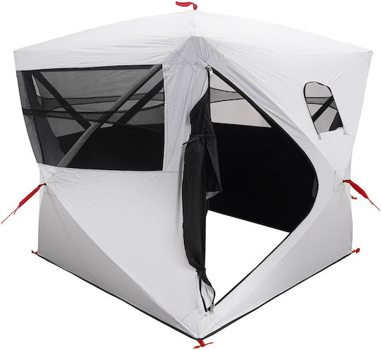 vidaXL Καλοκαιρινή Σκηνή Κυνηγιού Λευκή 143x143x165εκ.