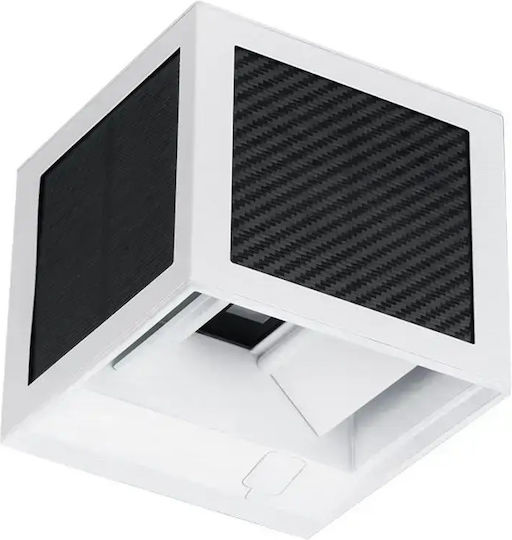 V-TAC Wall Mounted Solar Light 900lm Adjustable White with Motion Sensor and Photocell IP65
