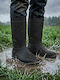 vidaXL Arbeitsgummistiefel Knie Schwarz