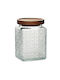 General Trade Allgemeine Verwendung Glasvase mit Deckel Transparent 750ml 1Stück