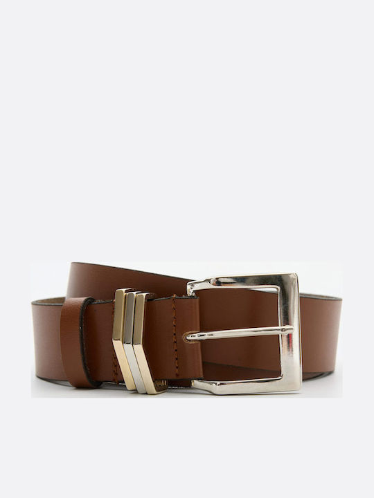 Leather Twist Curea Dama Din Piele Tabac Maro