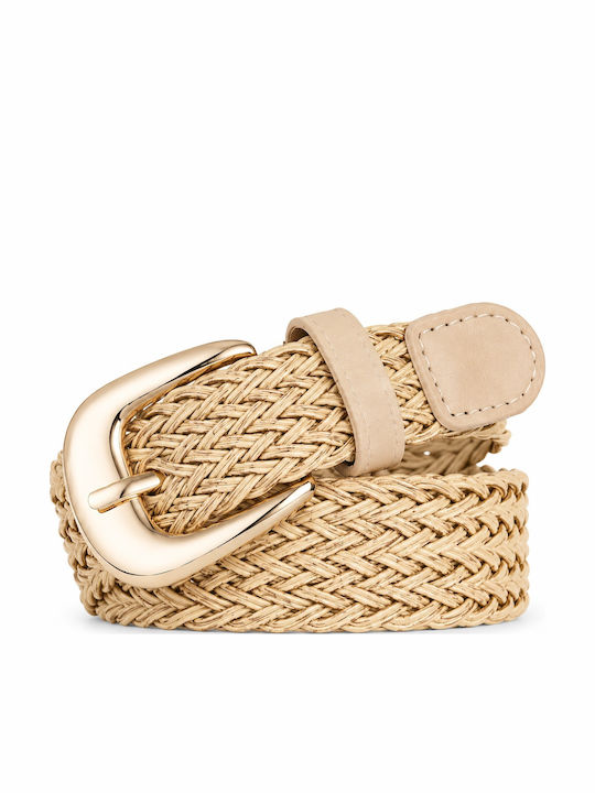 Elastische Damen Gürtel Tabac