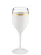 Georgiou White Glass Wedding Wine Glasses