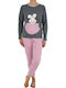 Fawn Summer Women's Pyjama Set Gray