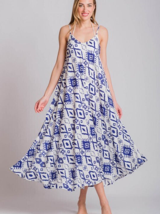 Rima Beachwear Women's Maxi Beach Dress Blue