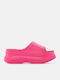 Damen Zehentrenner Mit Plattformen In Fuchsie Farbe