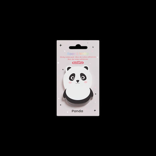 Back2fun Memo Pads Sticker Blister 50 Sheets 70x55mm 90gsm Little Notes Panda