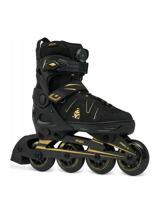 Raven Pulse PRO Inline Αυξομειούμενα Rollers Χρυσά Ενηλίκων