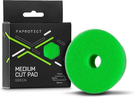 Fx Protect Medium Cut Pad Green Polishing Sponge 75mm Fx-002-75 Fx-002-75