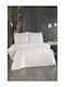 SteweHome Duvet Cover Set 200x220cm Double With 2 Pillowcases Beige