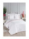 SteweHome Σετ Παπλωματοθήκη Βαμβακερή 200x220cm Διπλή με 2 Μαξιλαροθήκες Μπεζ