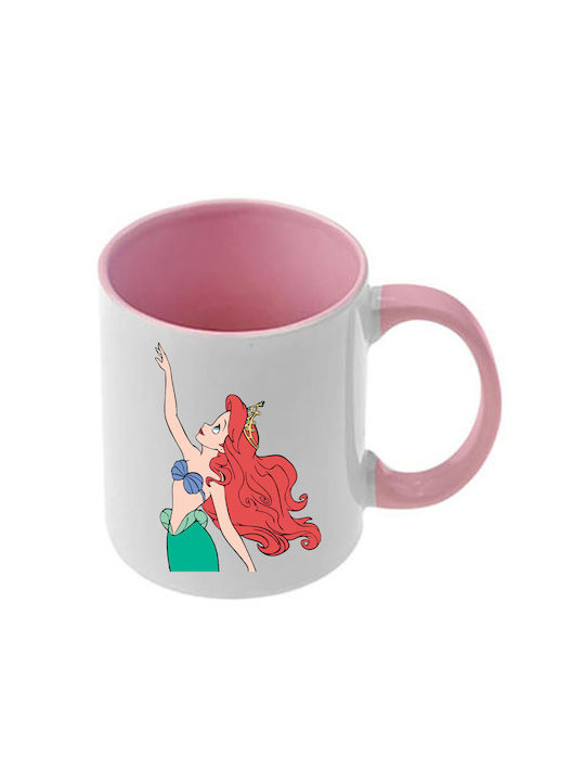 Photoretous Keramiktasse Ariel Rosa Mit Griff I...