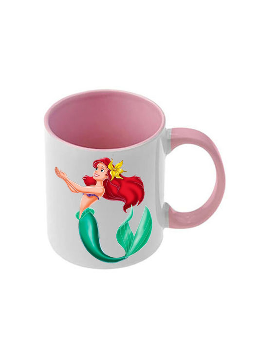 Photoretous Keramiktasse Ariel Rosa Mit Griff I...