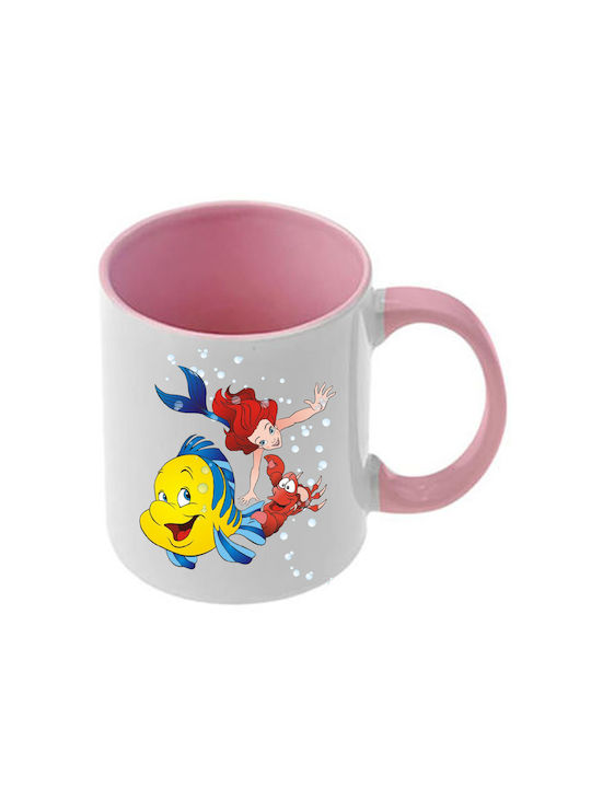 Photoretous Keramiktasse Ariel Rosa Mit Griff I...