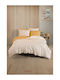 SteweHome Σετ Παπλωματοθήκη 200x220cm Διπλή με 2 Μαξιλαροθήκες Ριγέ