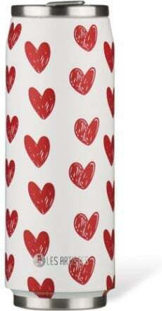 Les Artistes Can Μπουκάλι Θερμός Ανοξείδωτο 500ml Can Heart Mat