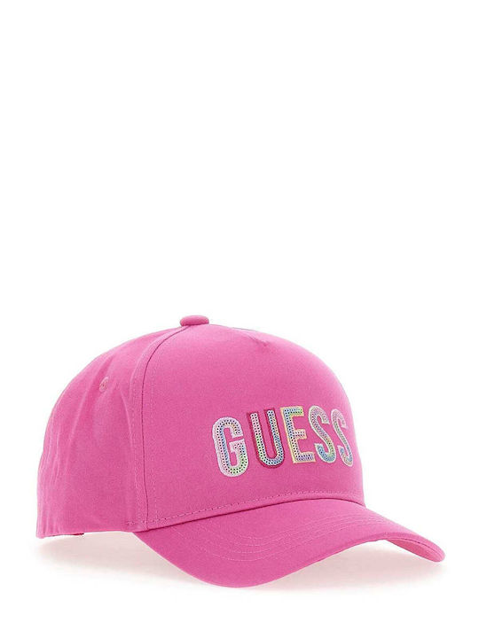Guess Kids' Fabric Hat Fuchsia