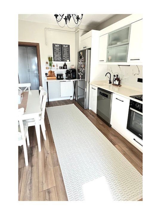 SteweHome Rectangular Kitchen Mat Waterproof wi...