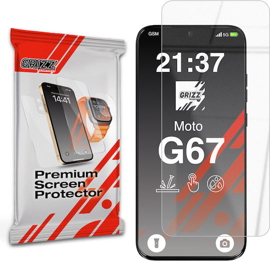 GrizzGlass Закалено Стъкло Motorola Moto G67