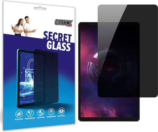 Grizzglass Secretglass Privacy Hybrid Glass Screen Protector Compatible Lenovo Legion Tab 3 Y700 Black
