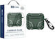 Airpods 4 Xdcase Earbuds Case TPU Dark Pattern Carabiner Dark Green