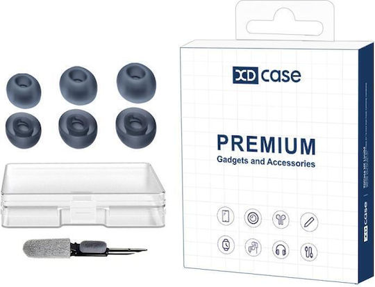 Jbl Tune Buds Buds 2 225tws Xdcase 3 Ζεύγη Ανταλλακτικών Σιλικονούχων Ακουστικών Μέγεθος S M L Βούρτσας Καθαρισμού Τυχαίο Μπλε