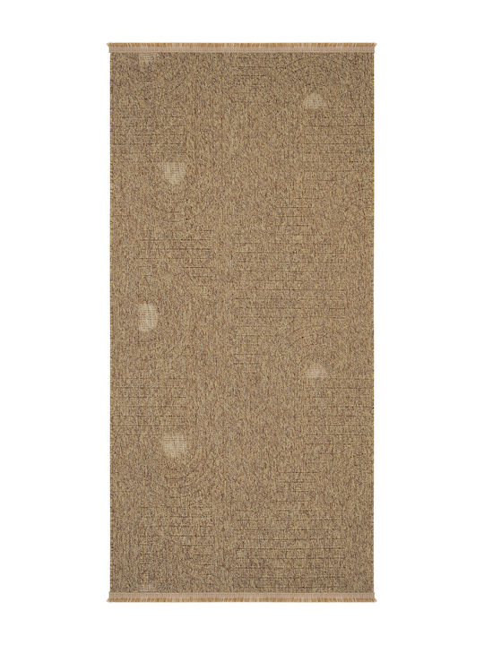SteweHome Rechteckige Küchenmatte mit Rutschfestem Untergrund Braune 100x300cm