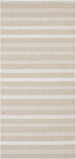 SteweHome Kitchen Runner Mat with Non-Slip Backing Straw 80x150cm