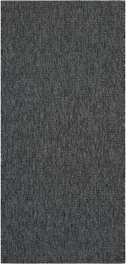 SteweHome Küchenmatte Läufer mit Rutschfestem Untergrund Schwarz 80x150cm