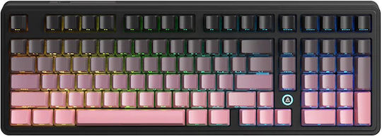 Ajazz AK980 MAX Gaming Mechanical Keyboard with Magnetic Switches and RGB Lighting (English US) Gradient Pink