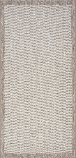 SteweHome Kitchen Runner Mat with Non-Slip Backing Beige 80x150cm