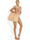 Bluepoint Wicker Beach Bag Beige