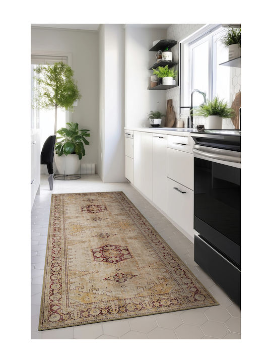 SteweHome Rechteckige Küchenmatte Beige 95x200cm
