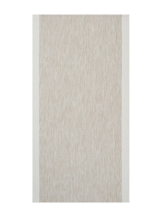 SteweHome Rectangular Kitchen Mat with Non-Slip Backing Beige 100x150cm