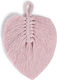 Beauty Home Macrame Leaf Decorative Element for Wedding Favors Pink 1pc