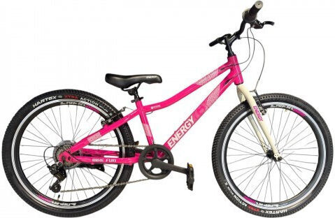 Energy Fun 24" Παιδικό Mountain Bike με Σκελετό Αλουμινίου (2026) Ροζ