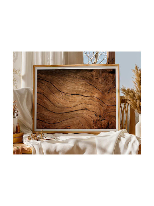 Poster Wooden Surface Pst25105 40cm X 50cm Premium Black Wooden Frame
