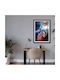 Poster Nba Jordan Chicago Bulls Kd0524 40cm X 50cm Premium Μαύρο Ξύλινο Κάδρο