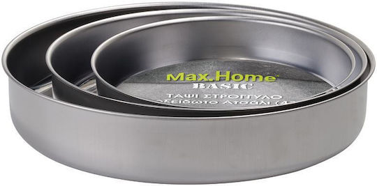 Max Home Backformen aus Aluminium mit Antihaftbeschichtung 3 Stück