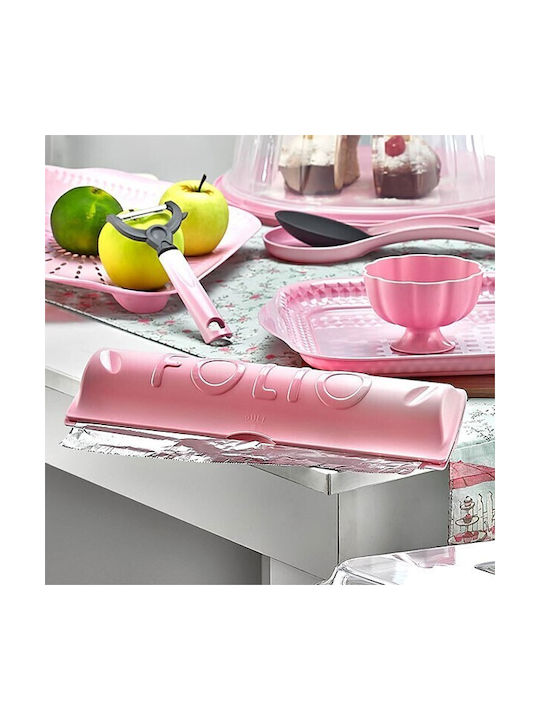 Rollenspender Kunststoff Rosa 32x5.5cm